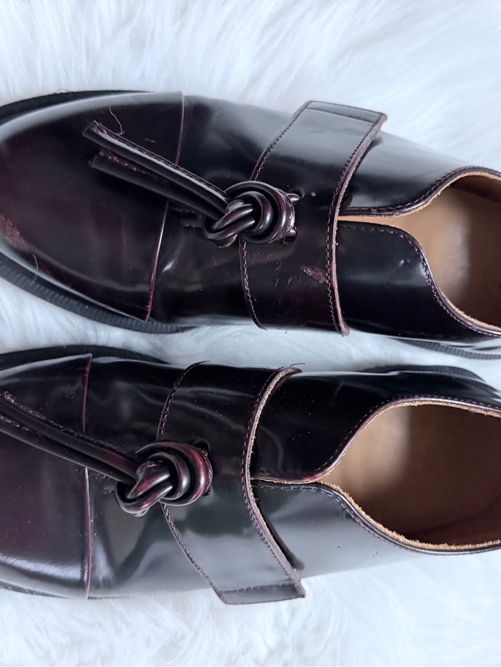 Dr. Martens Burgundy Leather Tassel Loafers - Picture 12 of 15